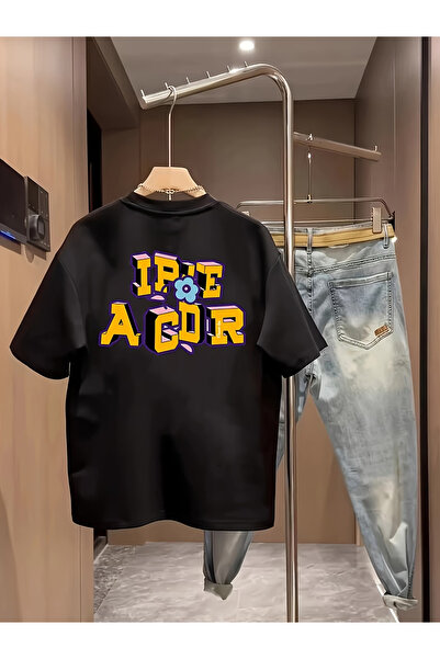 ELAN WEAR Custom printed oversize women's/men's unisex white t-shirt