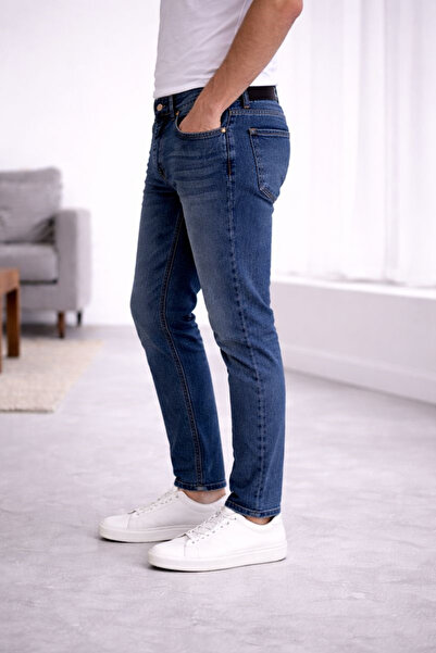 connemara Чоловічі темно-сині джинси звуженого крою – 5 кишень, стрейч-денім