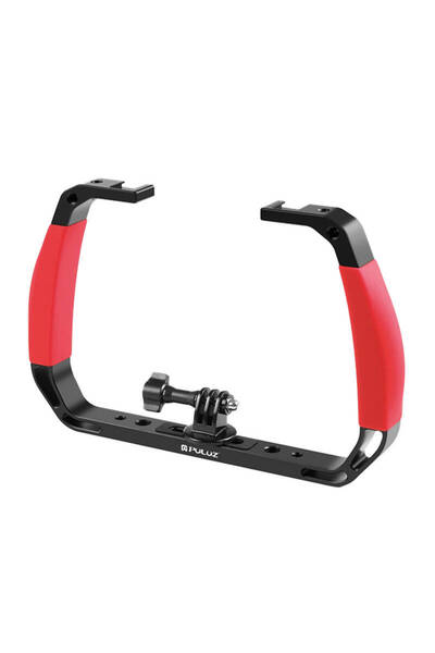 PULUZ PU926L Dive Mount for Action Cameras, Red – Durable Aluminum Build