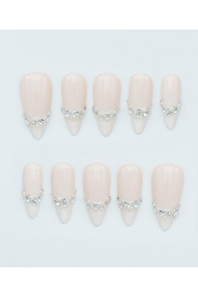 Nezlin Collection French Twist Protez Jel Takma Tırnak -El Yapımı Kalıcı Oje ...