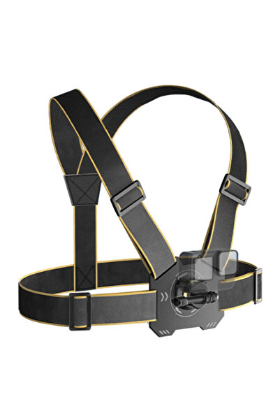 PULUZ Chest Strap Mount PU1051B for Action Cameras, Universal Fit, Black