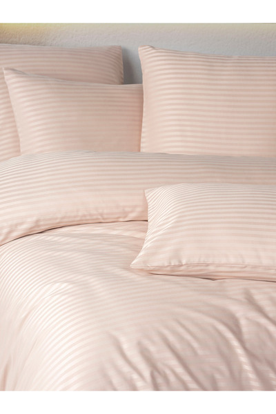 Madame Cotton Cotton Satin Single Duvet Cover Set with Elasticated Sheets (93 Thread Count & 236 Tc)