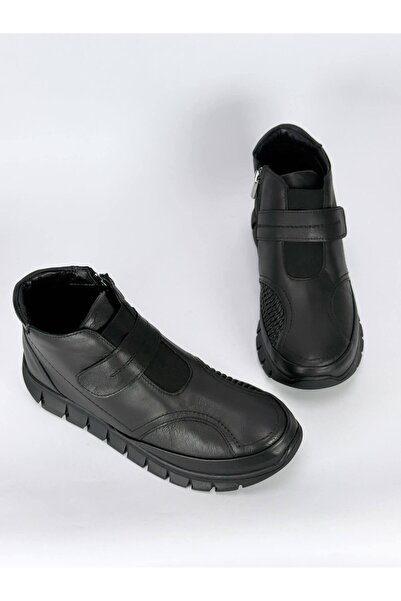 YAŞARYILDIZ AYAKKABI 1963 TEN BERİ Velcro Fastening Large Size Genuine Leathe...