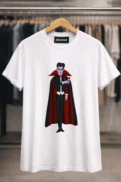 playwear تي شيرت PLAY WEAR للجنسين بطباعة MAGICIAN ذو تصميم فضفاض وياقة دائرية