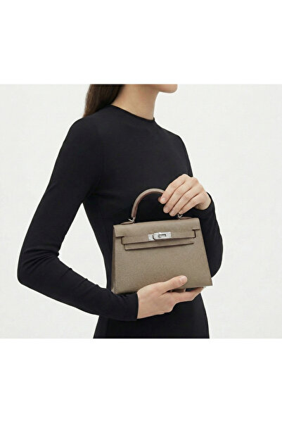 GENERIC4 Khaki Women's Handbag and Shoulder Bag with Leather Strap