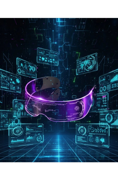 ELİZ BERRA MODA Cyberpunk LED Gözlük Çok Modlu Işıklı Parti ve Festival Akses...