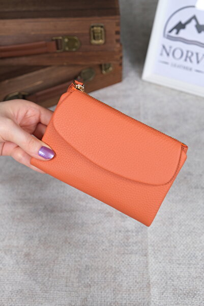 Norvi Leather Genuine Leather Small Women's Wallet 1321