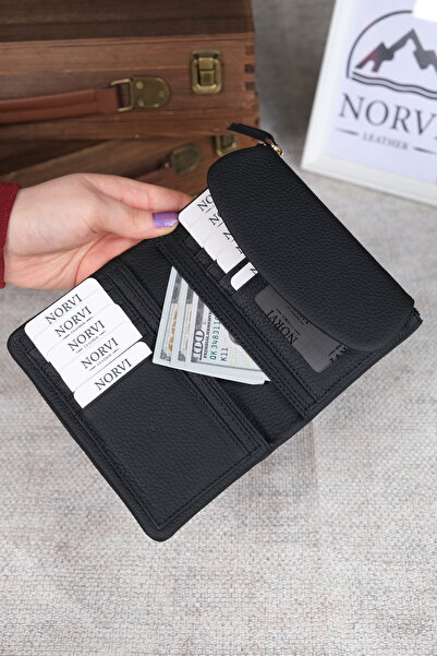 Norvi Leather Genuine Leather Small Women's Wallet 1321