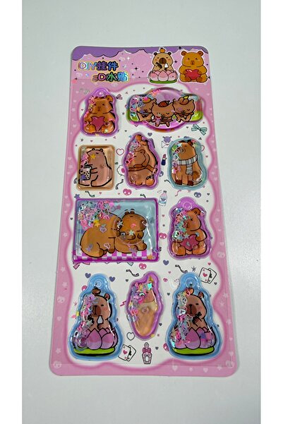 Ctc Gümrük Ürünleri Autocolant cu tematică Capybara, în relief, 3D, cu aspect...