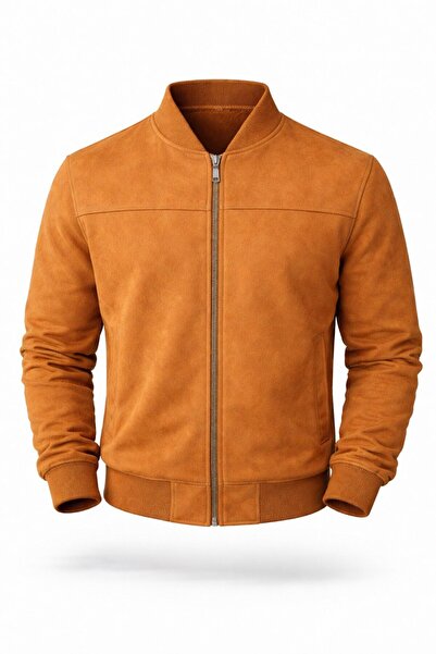 LUMAST Bomber College Suede Basic Seasonal Jacket