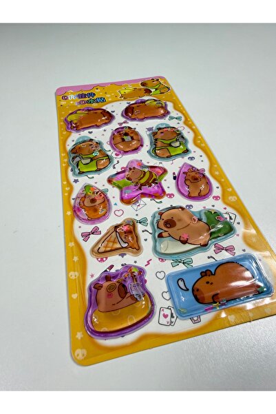 Ctc Gümrük Ürünleri Capybara Themed, Embossed, 3D, Water-Based, Glittery and ...