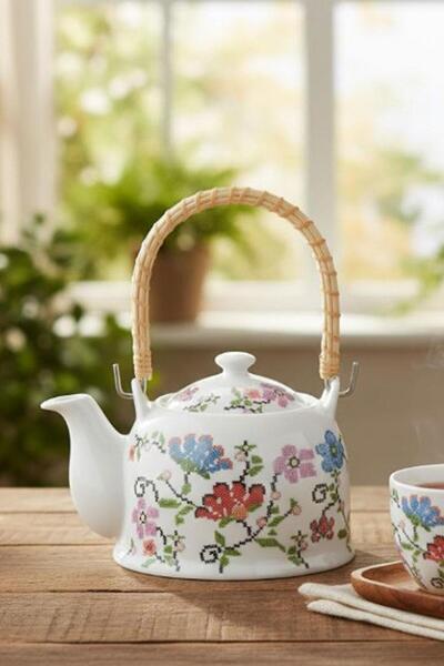 ÇELİKAY Kosova Porselen Piraye Demlik 500 ml