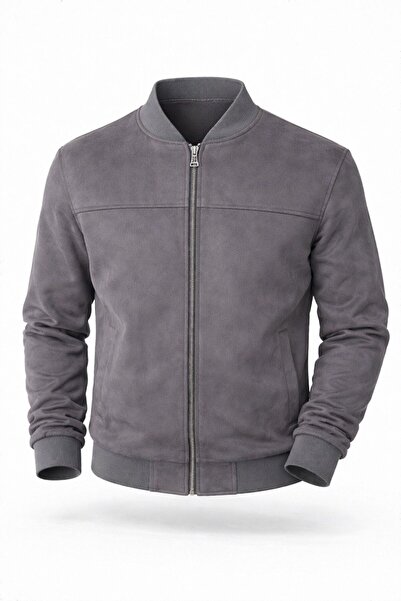 LUMAST Bomber College Suede Basic Seasonal Jacket