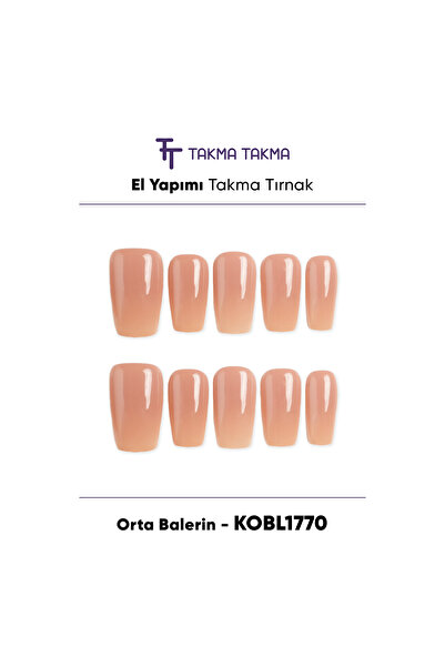 Takma Takma KOBL1770 Orta Balerin 10'lu Tekrar Kullanılabilir El Yapımı Prote...