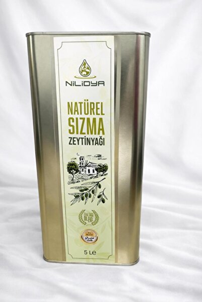 Nilidya Soğuk Sıkım Natural Sızma Zeytinyağı 5 Litre