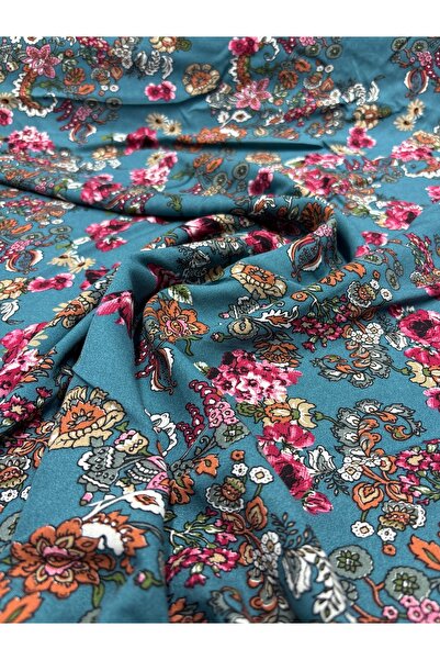 Lidya Kumaş Bahar Temalı Viskon Kumaş