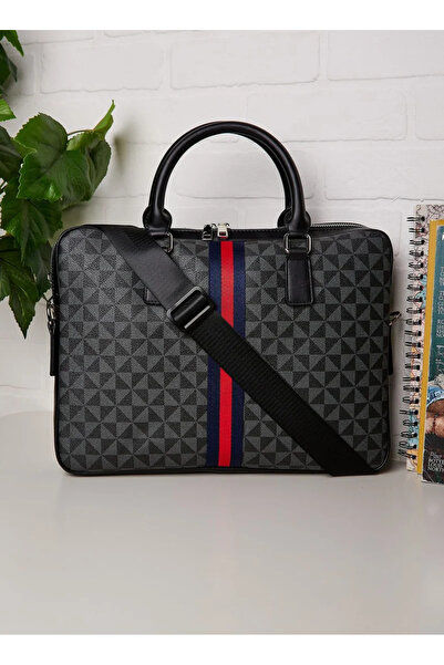 Robert Wood Premium Webbing Detail Laptop Bag