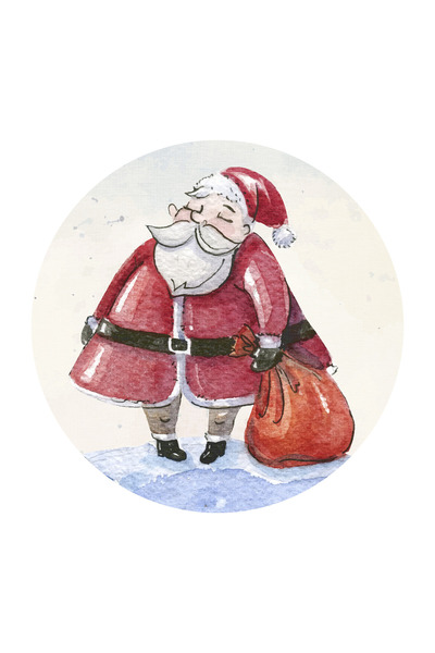 Rugs Modern Halı Christmas Themed Santa Claus and His Bag Patterned Creative ...