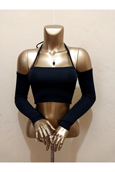 İsra Ayyıldız Moonstar Collection Kolları Büzgülü Outfitters Ayrı Crop Büstiyer