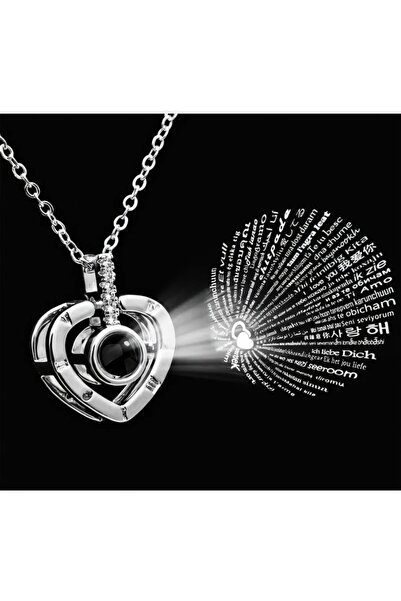 mibrillo قلادة أحبك بـ 100 لغة مختلفة، قلادة خاصة للحبيب بتصميم أحبك.