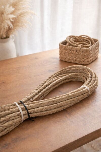Mady Aksesuar Natural Banana Twine – Durable Wicker Twine for Hand-Knitted Ba...