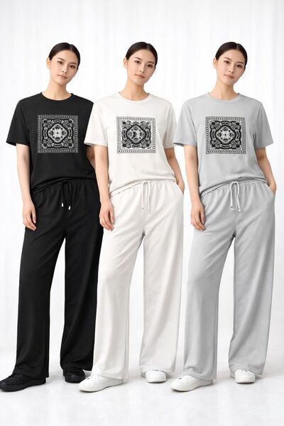 LaFont A 3-piece pajama set in different colors, as pictured. Elegant and att...