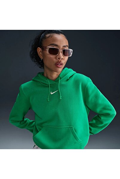 Nike Hanorac Phoenix Fleece Po pentru femei, cu interior din fleece, croială ...