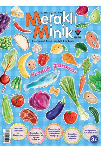 Tübitak Yayınları Meraklı Minik Dergi Şubat 2026 (3-6 yaş)