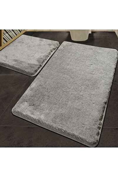 Lenjerii Deosebite Set of 2 bath mats, Alessia Home, Hawaii Grey