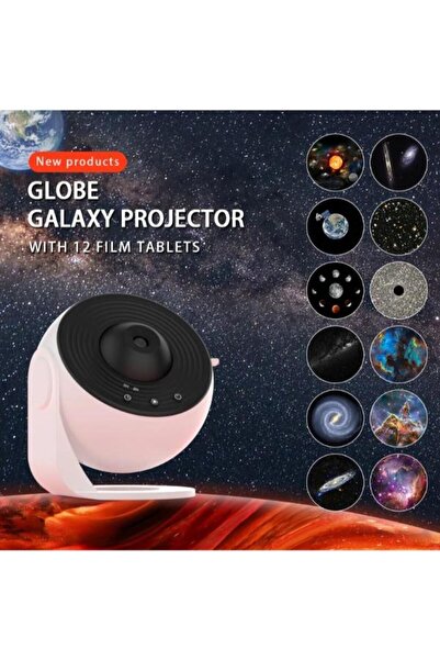 Saatistan Yıldızlı Gece Lambası, Gökyüzü Projektör ile Huzurlu Atmosfer