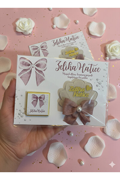 NaturessCo Fiyonklu Istiridye magnet + çikolata Hediyelik Bebek Magneti ( 10 ...