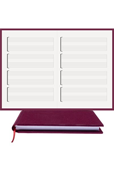 BİDEFTER Guitar Notepad Keyless, Blank Tabbed - 100% Handmade, 2026 Collectio...
