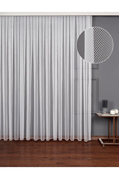 TREND Düz Tül Perde Grek Kurşunlu Sık Pile 1/3