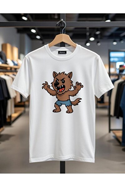 playwear PLAY WEAR Unisex Μπλουζάκι με στάμπα KIZGIN KURT με λαιμόκοψη ποδηλάτου