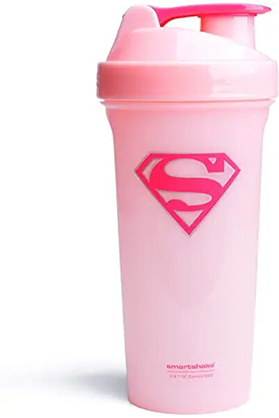 SMART SHAKE زجاجة خلط البروتين سمارت شيك دي سي كوميكس سوبر جيرل سعة 800 مل