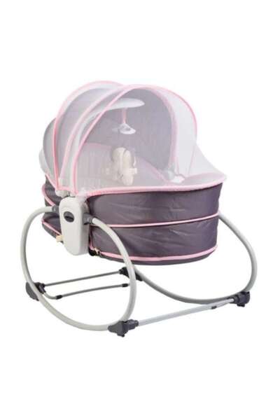 Rovitech 5 in 1 Rocker with Vibrations for Babies and Children, Pink