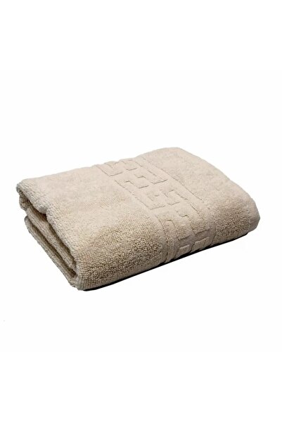 Pucioasa Prosop bumbac 100% cu bordura greceasca, 500gr/m2, 70x140cm, Bej