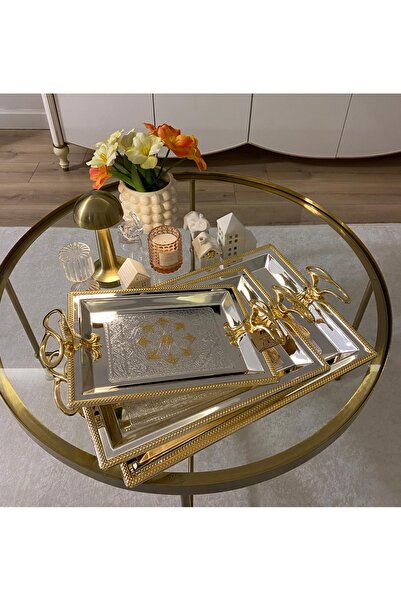 Çelik Lydiam: tepsi 3 lü set