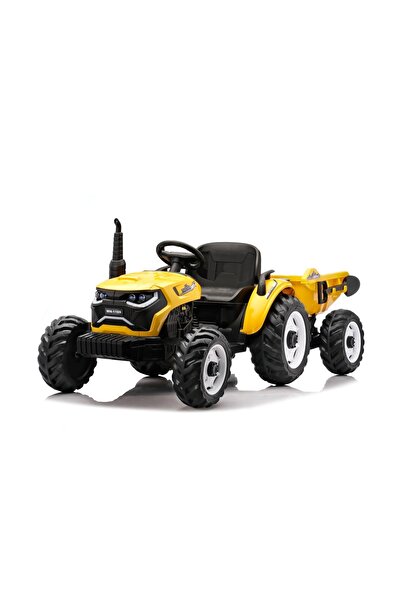 Kinderauto Tractor electric galben 1804 pentru copii