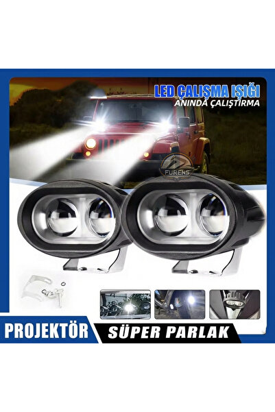 STS Oto Aksesuar 12-85V LED Off Road Spot Işık – Çift Gözlü Beyaz Projektör &...