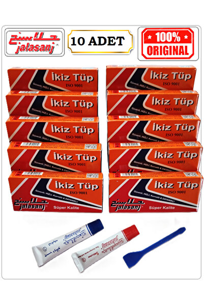 JALASANJ İKİZ TÜP İRAN YAPIŞTIRICISI 18gr.(10 ADET-ORJİNAL) GÜÇLÜ METAL PLAST...