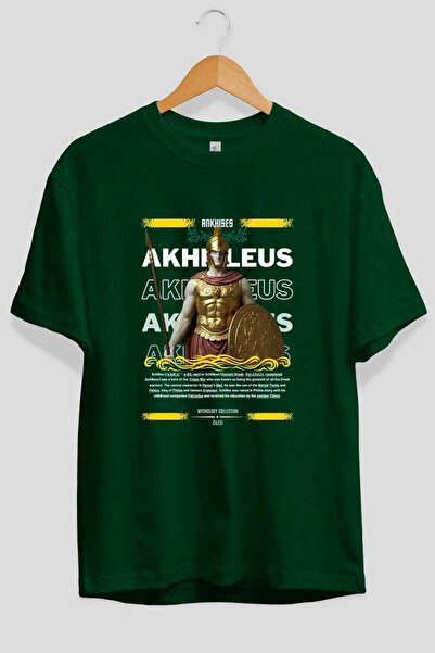 Ankhises Akhilleus 1 Mythology Front Printed Oversize T-Shirt Men Women Cotto...