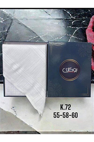 BUAKRİL Men's white Bo Kari shemagh