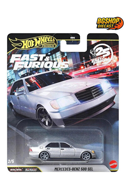 HOT WHEELS Premium Fast & Furious 25. Yıl Mercedes-Benz 500 SEL