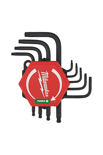 Milwaukee Set 9 chei imbus torx scurte T8-T40, cod 4932492703