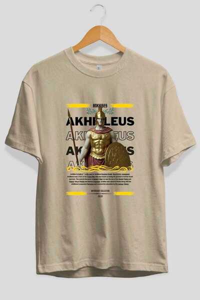 Ankhises Akhilleus 1 Mythology Front Printed Oversize T-Shirt Men Women Cotto...