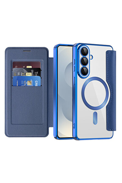 Techsuit Samsung Galaxy S26 SmartMag Book Case, blue