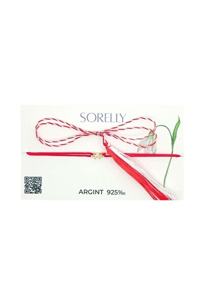 Bijuteria SORELLY Brățară din argint 925 placată cu aur de 14k cu fundă