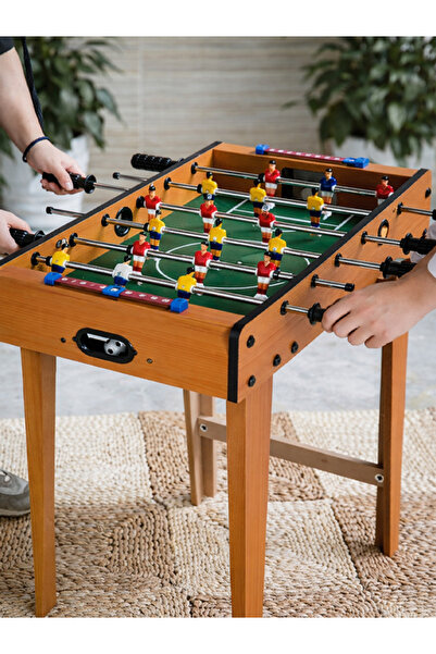 moryconcept Ahşap Ayaklı Langırt Oyunu Büyük Boy 70x60 cm Eğlenceli Futbol Ma...
