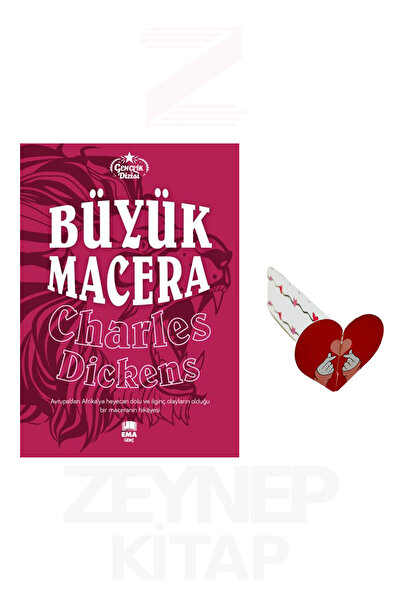 Ema Kitap Büyük Macera - Charles Dickens (Gençlik Dizisi) Özel Tasarım Kalp A...